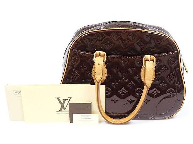 Louis Vuitton Borsa Tote Monogram Vernis Amarante Summit Drive Porpora - vista 3