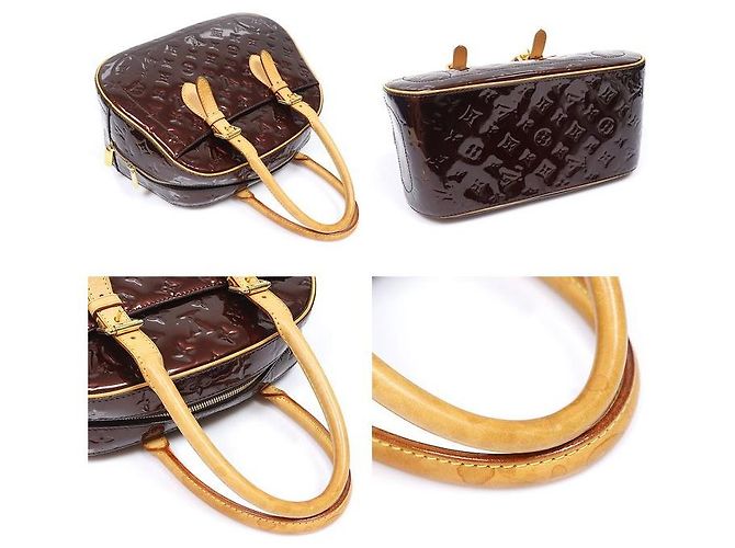 Louis Vuitton Borsa Tote Monogram Vernis Amarante Summit Drive Porpora - vista 6