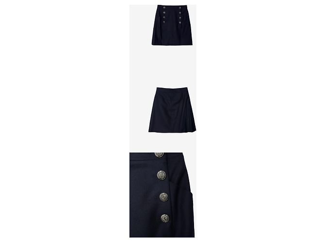 Chanel Gonna con bottoni Blu - vista 2