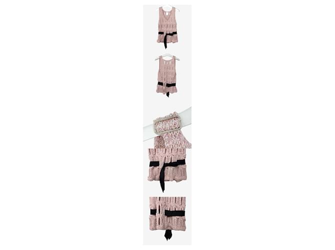 Chanel Ribbon Knit Tank Top Hellrosa Pink - Ansicht 2