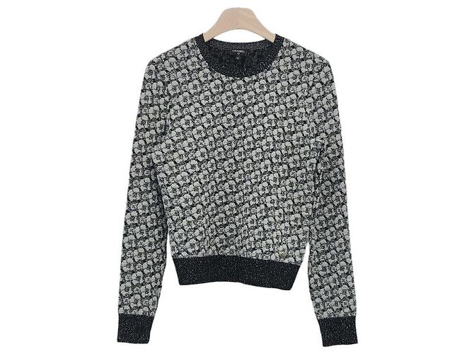 Chanel Pull en maille Camellia Cruise inutilisé Multicolore - vue 4