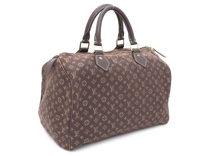 Louis Vuitton Bolso Tote Monogram Mini Rinse Speedy Castaño - vista 2