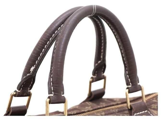 Louis Vuitton Bolso Tote Monogram Mini Rinse Speedy Castaño - vista 4