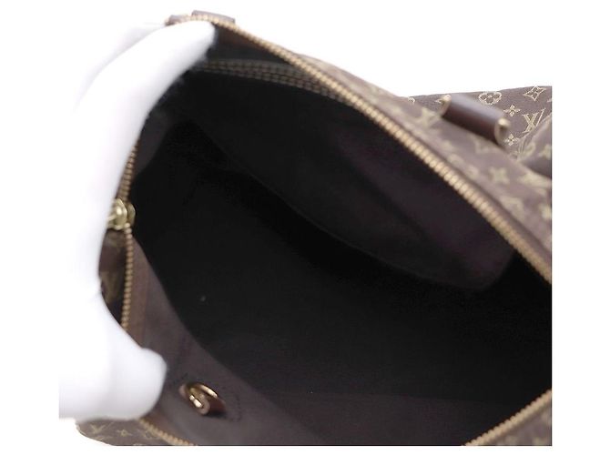 Louis Vuitton Bolso Tote Monogram Mini Rinse Speedy Castaño - vista 9