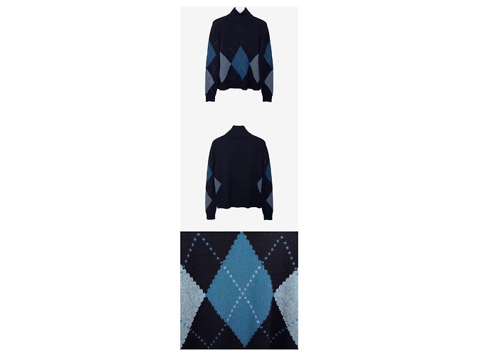 Loro Piana Abigail Rollkragenpullover aus Kaschmir Strick Navy - Ansicht 2