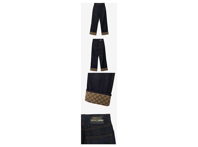 Gucci Pantalones vaqueros con dobladillo sin usar Azul - vista 2
