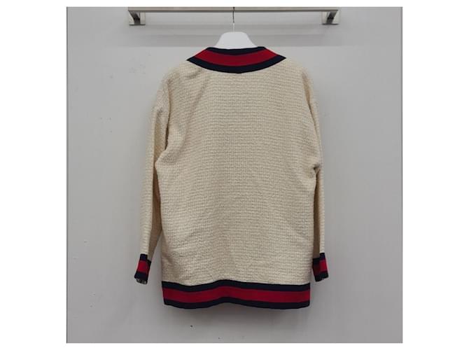 Gucci Tweed-Cardigan-Set Weiß - Ansicht 6