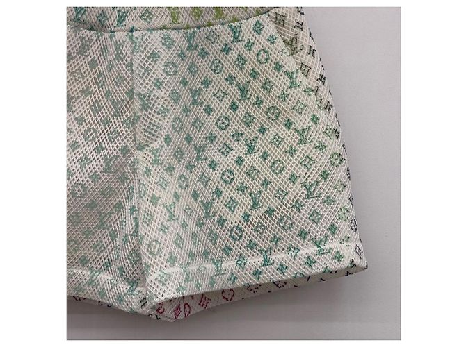 Louis Vuitton Shorts de malha Monogram sem uso Branco - vista 5