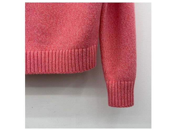 Chanel Pull en maille en cachemire avec logo CC Rouge - vue 6