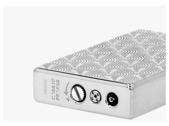 St Dupont Cinetic Silver Lighter with Initials Silvery - view 10
