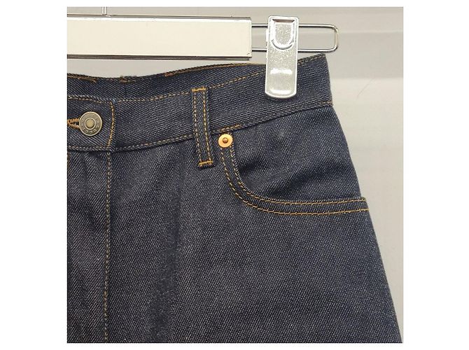 Gucci Pantalones vaqueros con dobladillo sin usar Negro - vista 6