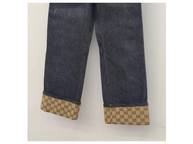 Gucci Pantalones vaqueros con dobladillo sin usar Negro - vista 7