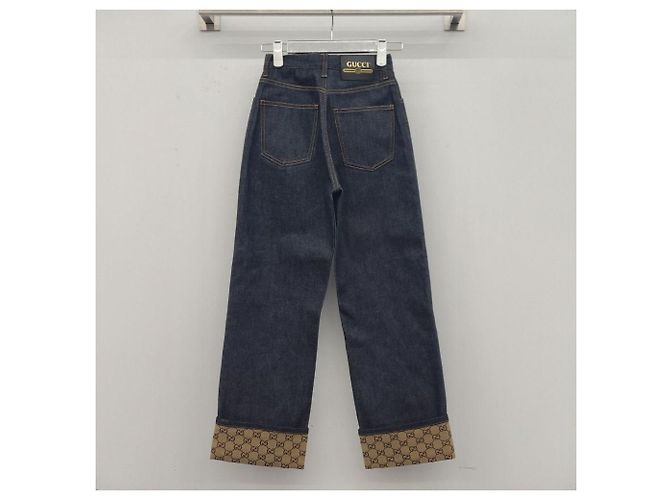 Gucci Pantalones vaqueros con dobladillo sin usar Negro - vista 8