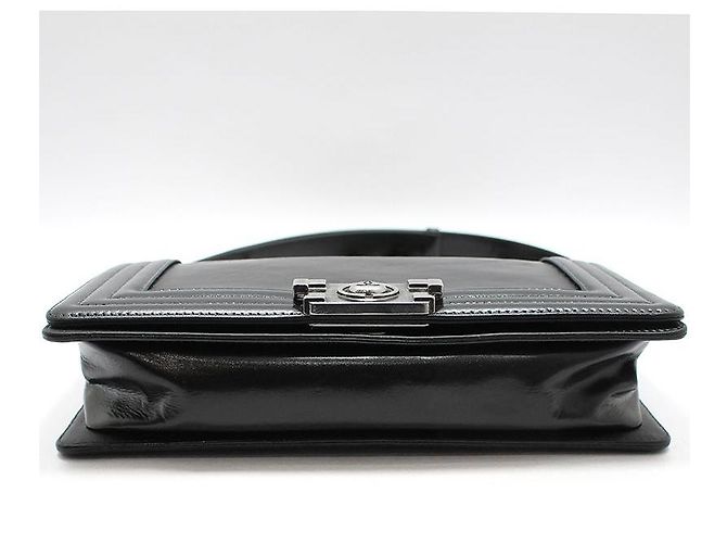 Chanel Black Leather Boy Bag Medium Shoulder Bag - view 5