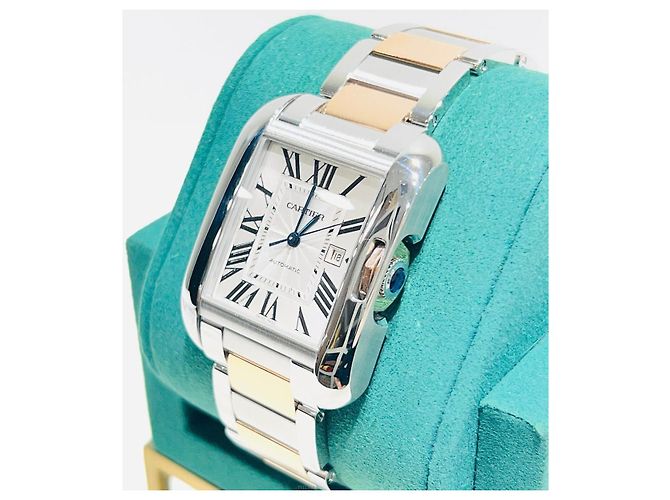 Cartier Tank Anglaise Uhr in Roségold-Kombination Pink - Ansicht 4