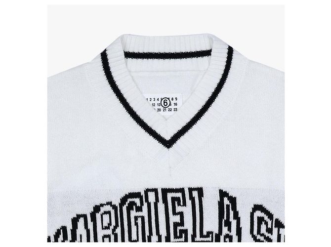 Maison Martin Margiela Strick-Sweatshirt für Kinder Silber - Ansicht 6