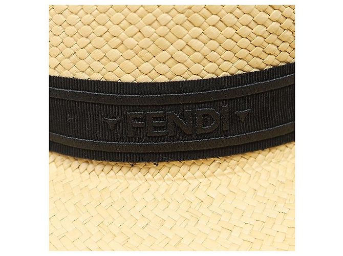 Fendi Panama-Hut aus natürlichem Toquilla-Stroh Braun - Ansicht 4