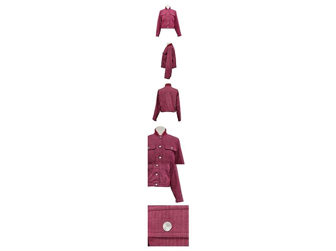 Hermès Chaqueta reversible de espiga sin usar Rosa - vista 2