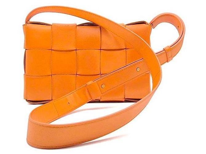 Bottega Veneta Borsa Cassette Arancione - vista 3