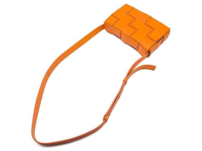 Bottega Veneta Borsa Cassette Arancione - vista 4