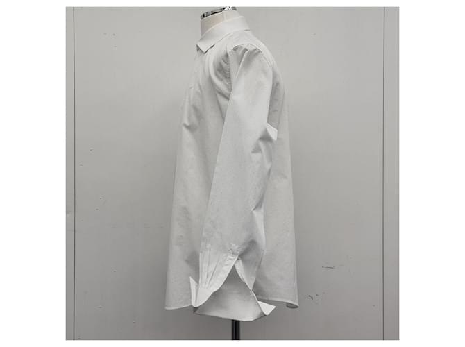 Hermès Gestreiftes Baumwollhemd Silber - Ansicht 7