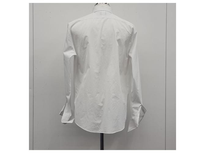 Hermès Gestreiftes Baumwollhemd Silber - Ansicht 8