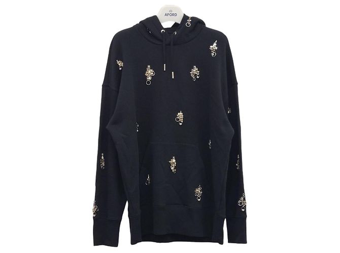 Givenchy Oversized-Kapuzenpullover aus Baumwolle mit Kristallverzierungen Schwarz - Ansicht 4