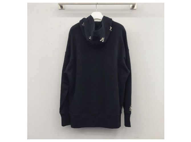 Givenchy Oversized-Kapuzenpullover aus Baumwolle mit Kristallverzierungen Schwarz - Ansicht 7