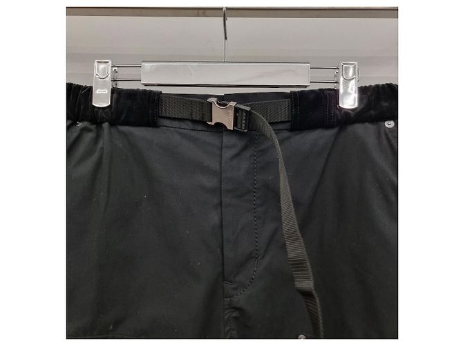Sacai Cotton Oxford Work Pants Black - view 5