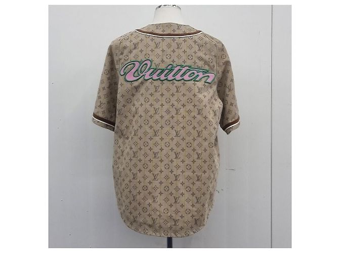 Louis Vuitton Camicia da baseball in pelle non utilizzata Arancione - vista 8