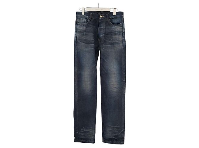 Balenciaga Bio-Japanischer Twill Denim Normal Passform Schwarz - Ansicht 4