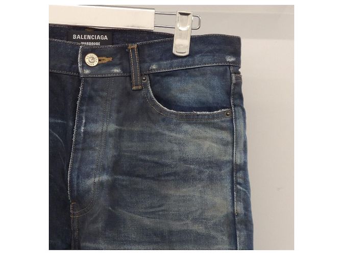 Balenciaga Bio-Japanischer Twill Denim Normal Passform Schwarz - Ansicht 5