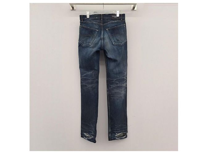 Balenciaga Bio-Japanischer Twill Denim Normal Passform Schwarz - Ansicht 7