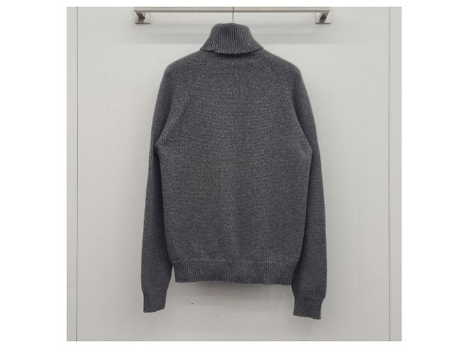 Hermès Multi-Color Leather Patch Cashmere Turtleneck Knit Black - view 8