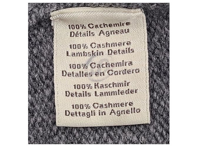 Hermès Multi-Color Leather Patch Cashmere Turtleneck Knit Black - view 9