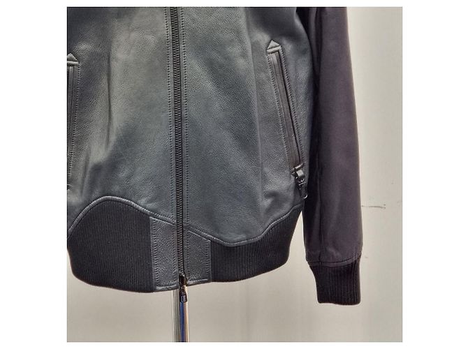 Louis Vuitton Reversible technische Lederjacke Schwarz - Ansicht 5
