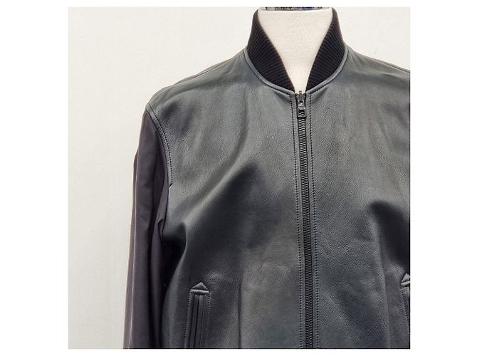 Louis Vuitton Reversible technische Lederjacke Schwarz - Ansicht 6