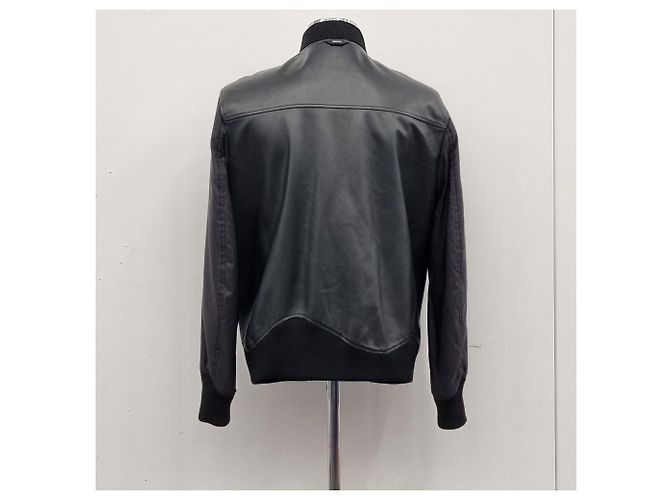 Louis Vuitton Reversible technische Lederjacke Schwarz - Ansicht 8
