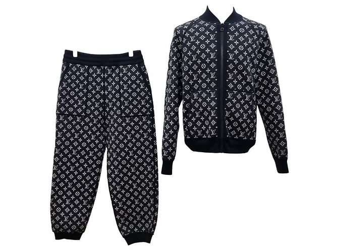 Louis Vuitton Giacca da tuta reversibile Monogram Nero - vista 4