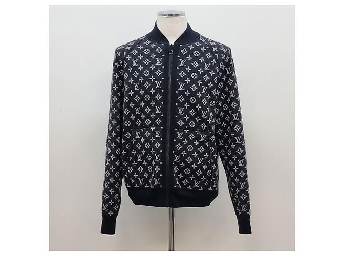 Louis Vuitton Giacca da tuta reversibile Monogram Nero - vista 5