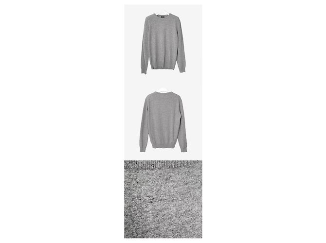 Ermenegildo Zegna Unbenutzter Kaschmirstrick Größe Grey Braun - Ansicht 2