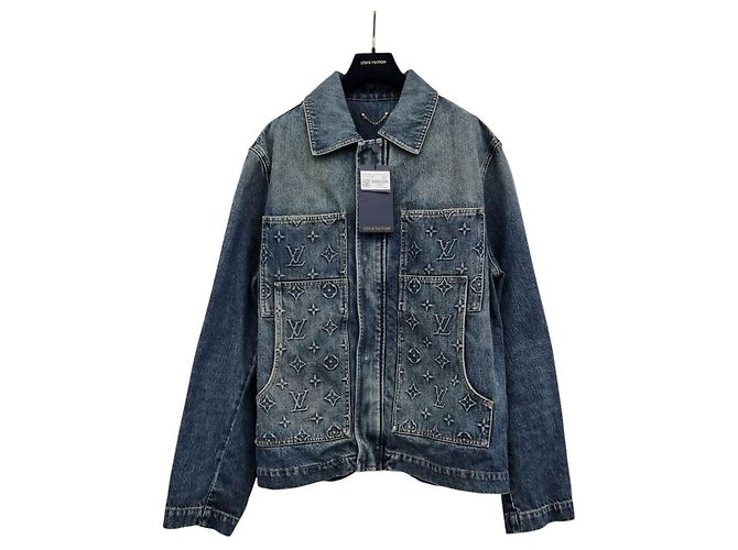 Louis Vuitton Giacca in denim Carpenter non utilizzata Blu - vista 4
