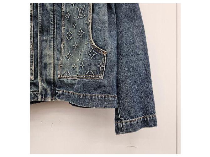 Louis Vuitton Giacca in denim Carpenter non utilizzata Blu - vista 7