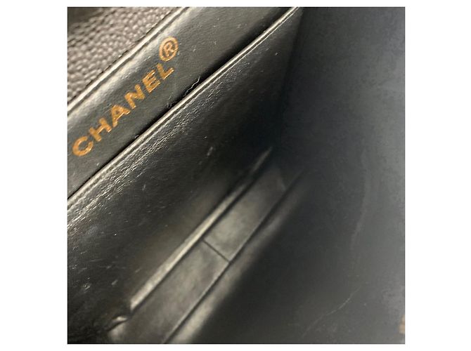 Chanel Borsa a tracolla reversibile Caviar Classic con patta Nero - vista 10