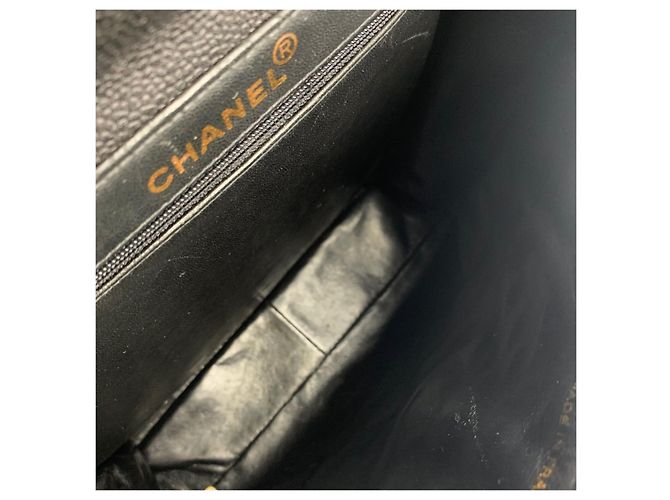 Chanel Borsa a tracolla reversibile Caviar Classic con patta Nero - vista 9