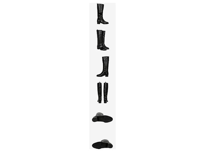 Chanel Botas largas acolchadas Negro - vista 2