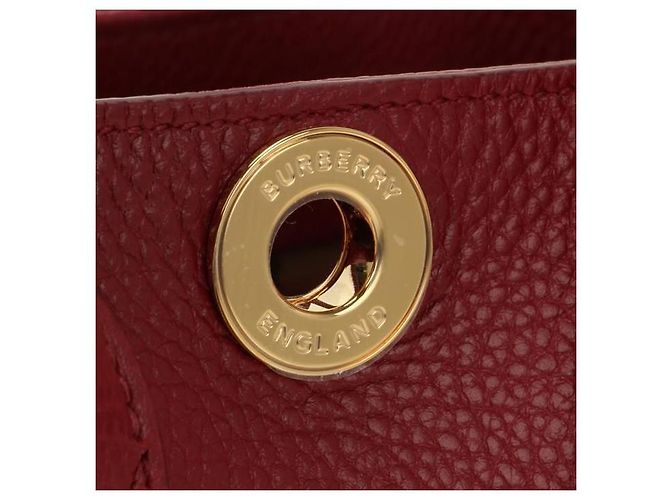 Burberry Vermont Check Leder Mini Tasche Rot - Ansicht 5