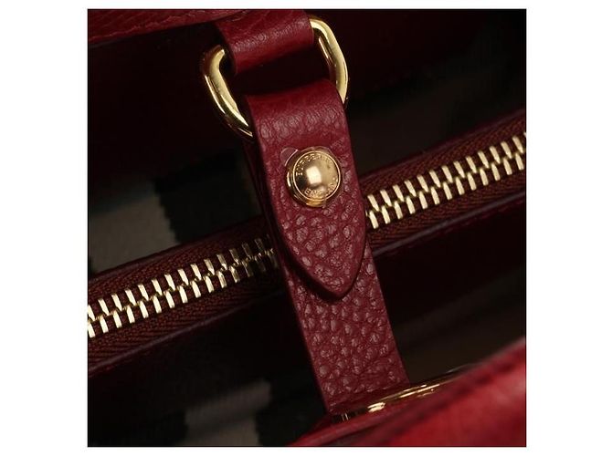 Burberry Vermont Check Leder Mini Tasche Rot - Ansicht 8