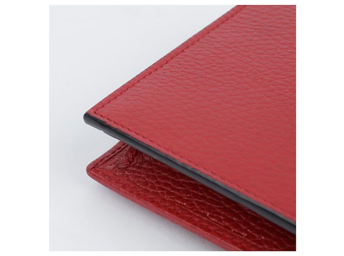 Gucci Mini bolso cartera con cadena de cuero entrelazado Rojo Roja - vista 7