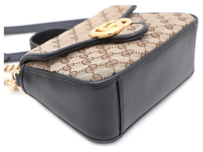 Gucci Borsa Tote Mini in tela Marmont Top Handle e borsa a tracolla - vista 6